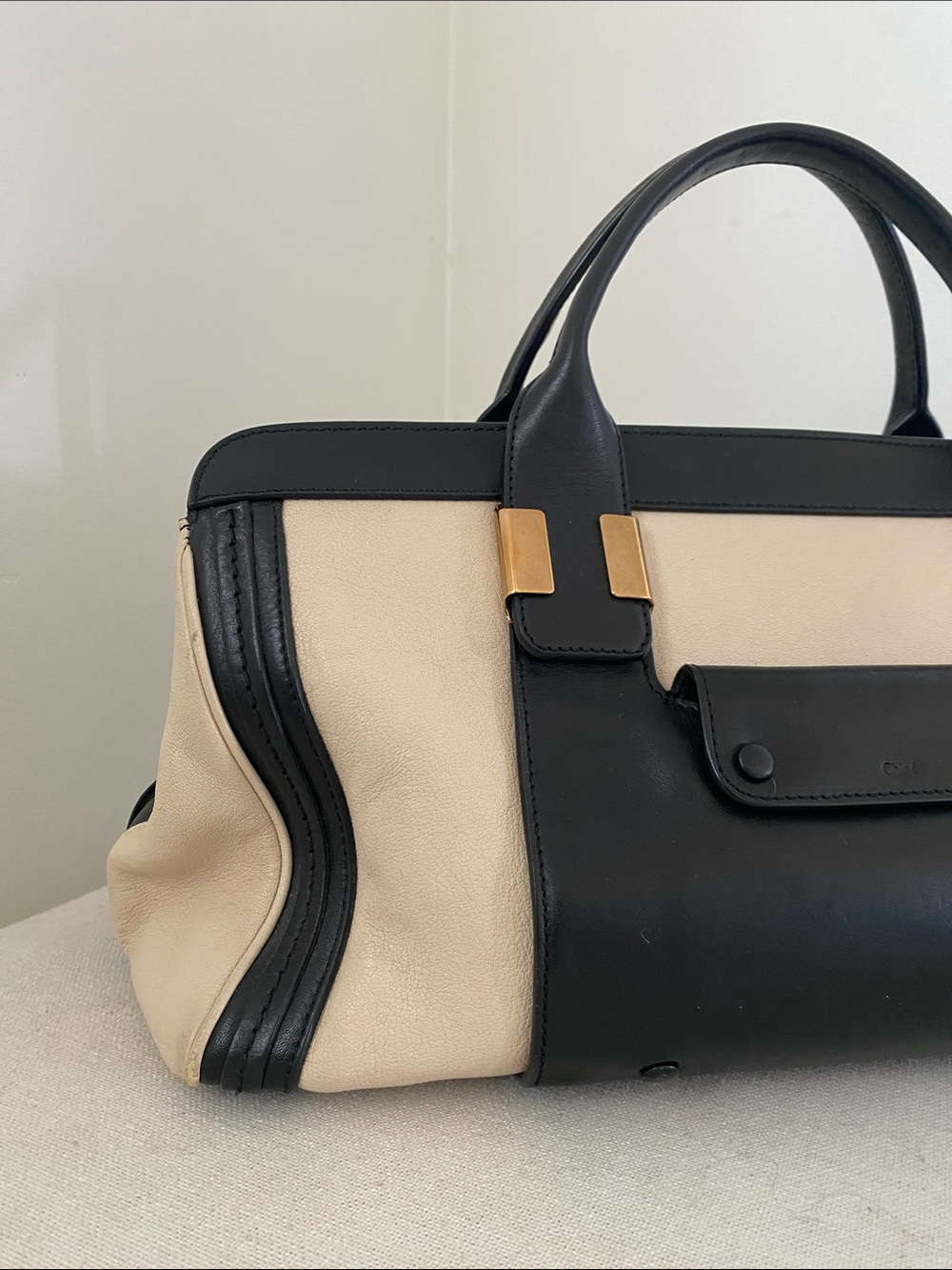 Chloe Alice Two Tone Satchel - Picture 3 of 17